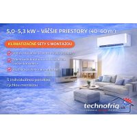 5,0–5,3 kW – väčšie priestory (40–60 m²)